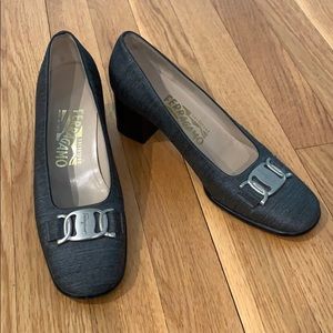 *Salvatore Ferragamo* Capua pump w/ iconic buckle